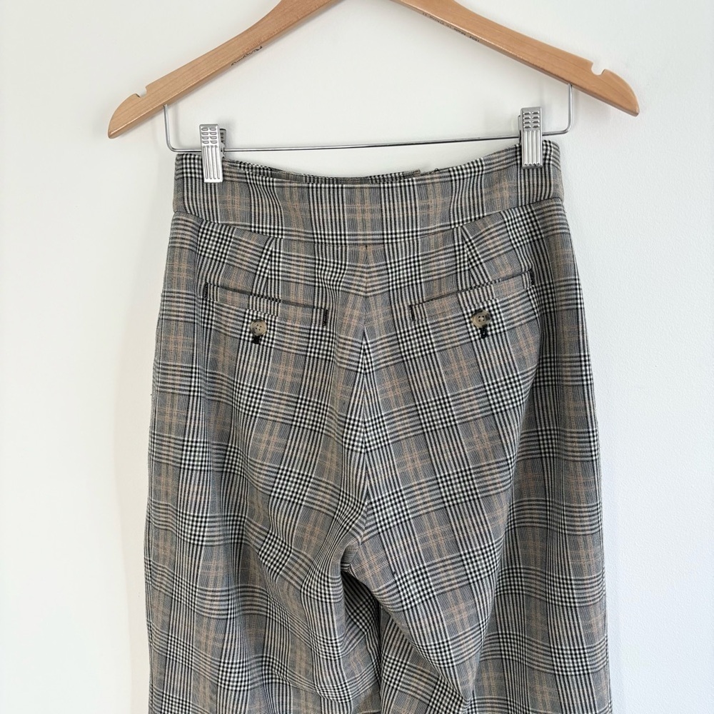 Aritzia Little Moon Malva Plaid Check Wide Pants - Picture 10 of 11